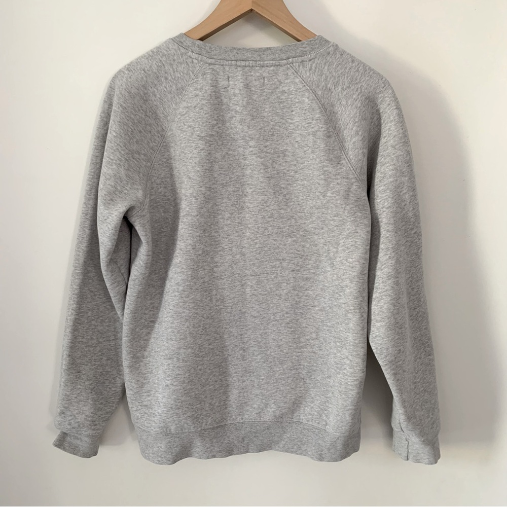 Brunette The Label “Brunette” Crewneck Sweatshirt Grey - Picture 8 of 9